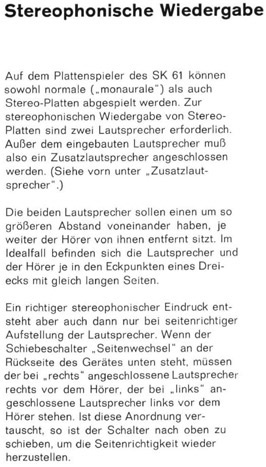 aus der Bedienungsanleitung